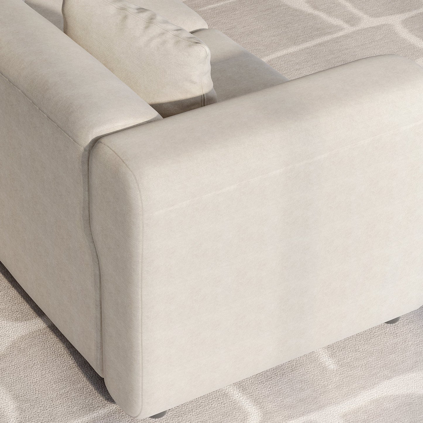 Guyii 4-9 Piece Velvet Sectional Sofa Couch, Convertible Sofa with Cushions