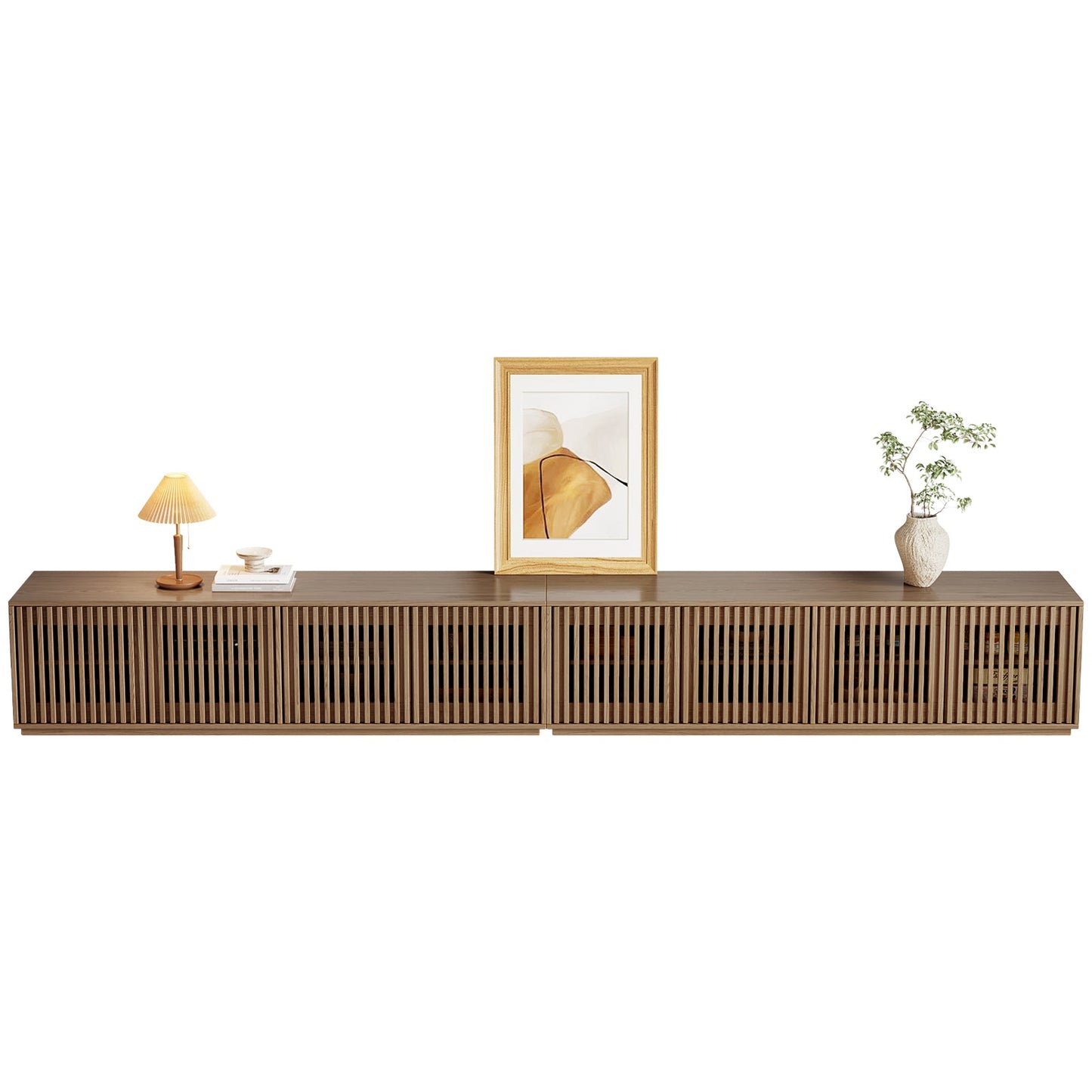 Guyii Modern TV Stand, Entertainment Center for 55/60 Inch TV with Storage, Media Console