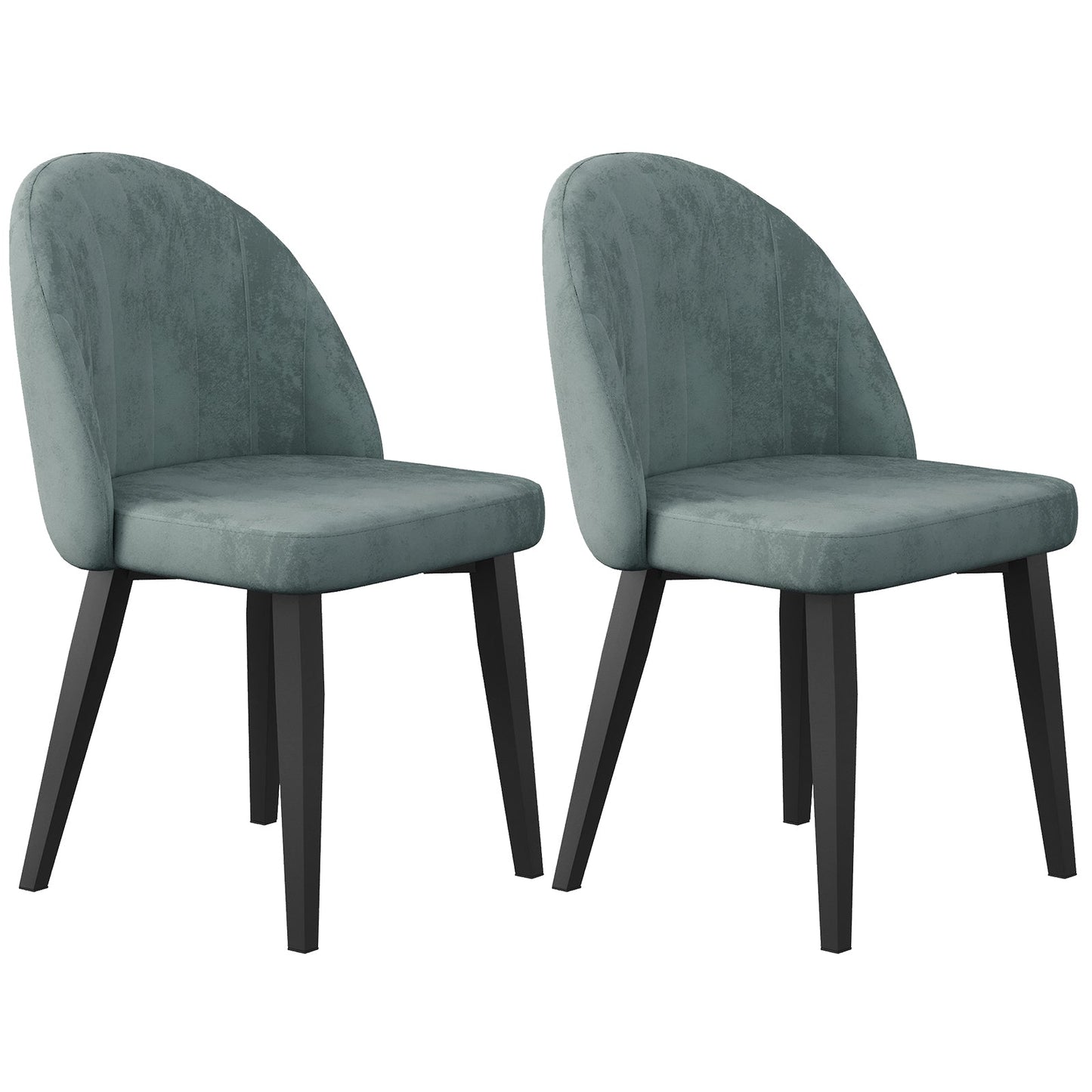Guyii Mid Century Modern Dining Chairs Se, Kitchen and Dining Room Chairs with Metal Legs