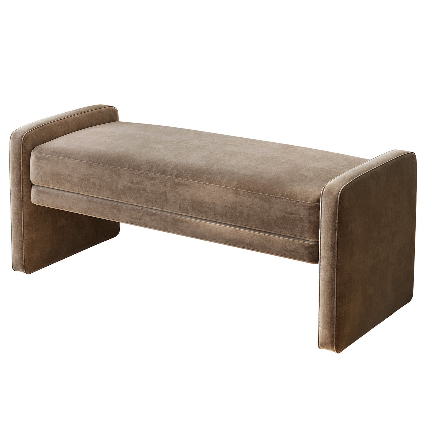 Guyii Deep Brown Multi-Functional Storage Bench – Modern Entryway & Bedroom Seat with Cushion