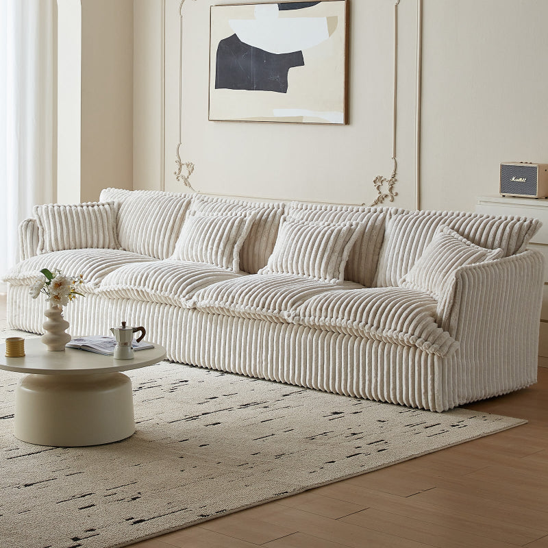 Guyii Oversized 1-4 Seater Sofa, Extra-Wide Convertible Couch with Pillows