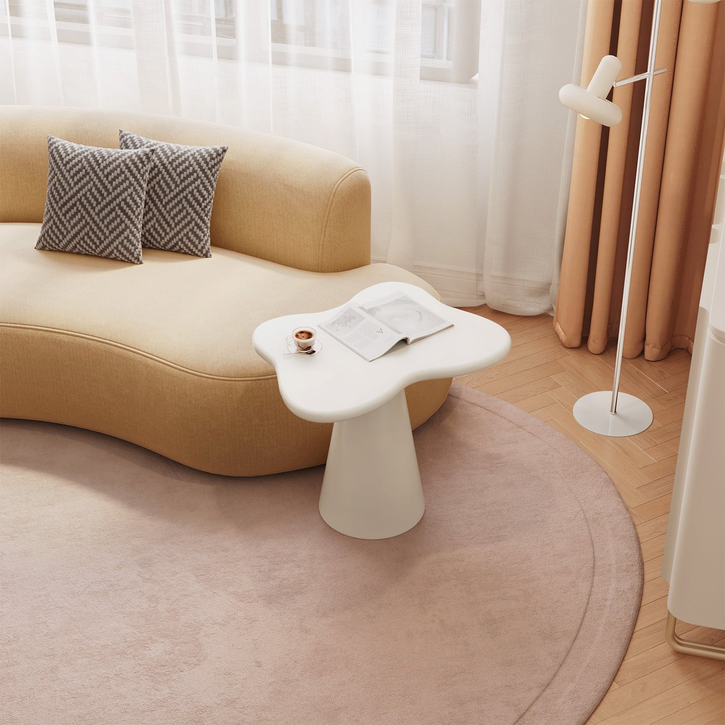 Guyii Cloud-Shaped Side Table, Modern Sofa and Coffee Table | GY1899-DE