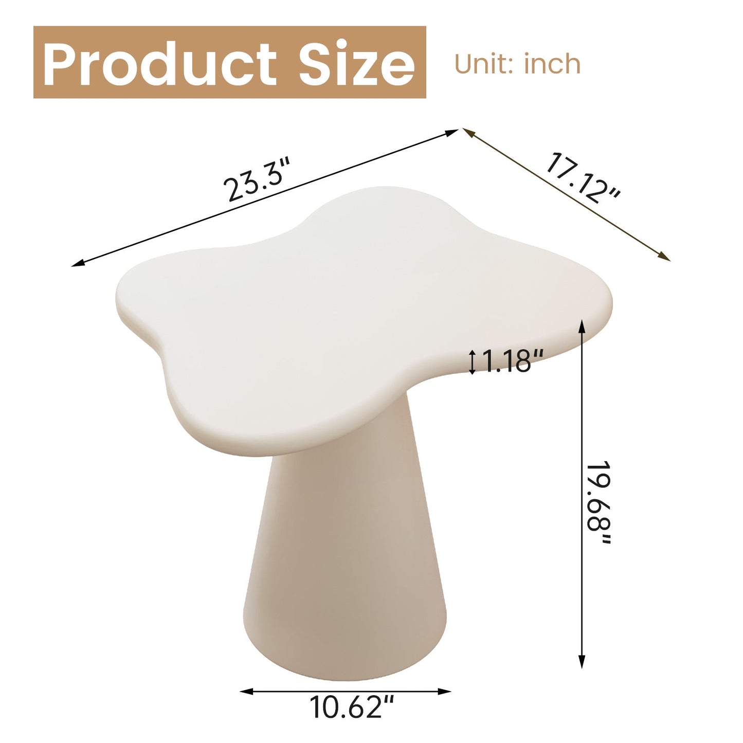 Guyii Cloud-Shaped Side Table, Modern Sofa and Coffee Table | GY1899-DE
