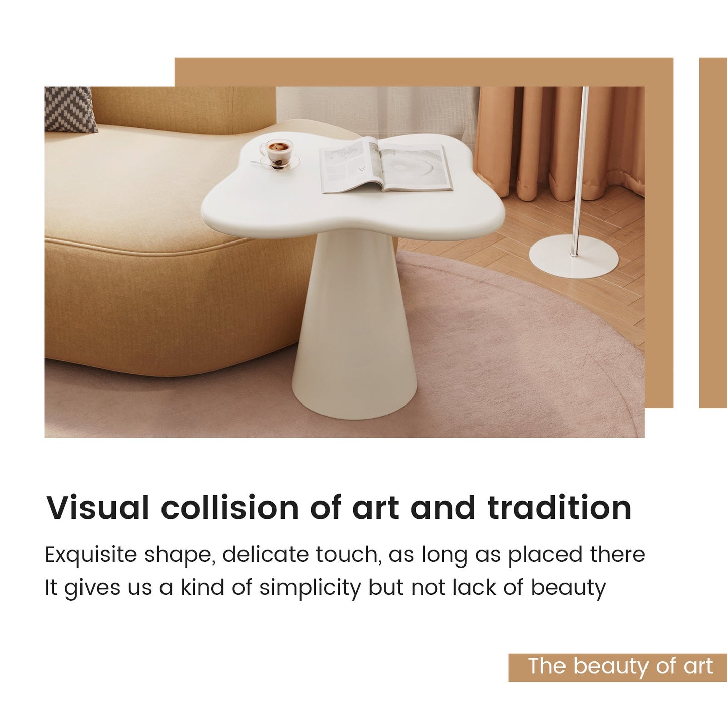 Guyii Cloud-Shaped Side Table, Modern Sofa and Coffee Table | GY1899-DE