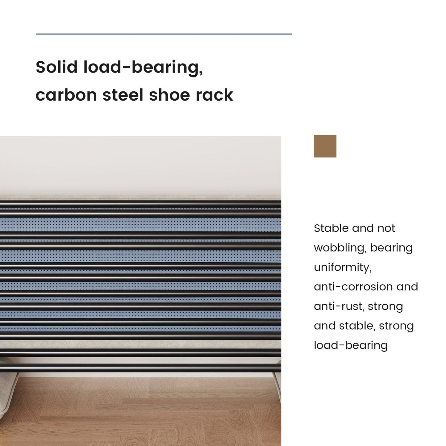 Guyii 47" Entryway Shoe Bench with Cushion, 1-Tier Storage Shelf & Hidden Compartment