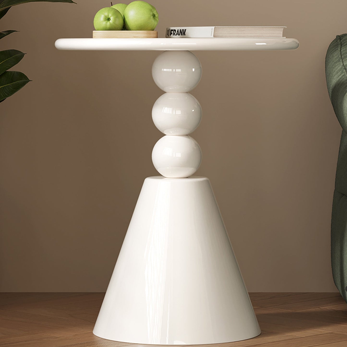 Guyii Round Side Table – Modern End Table for Living Room, Bedroom, Small Spaces, and Accent Decor