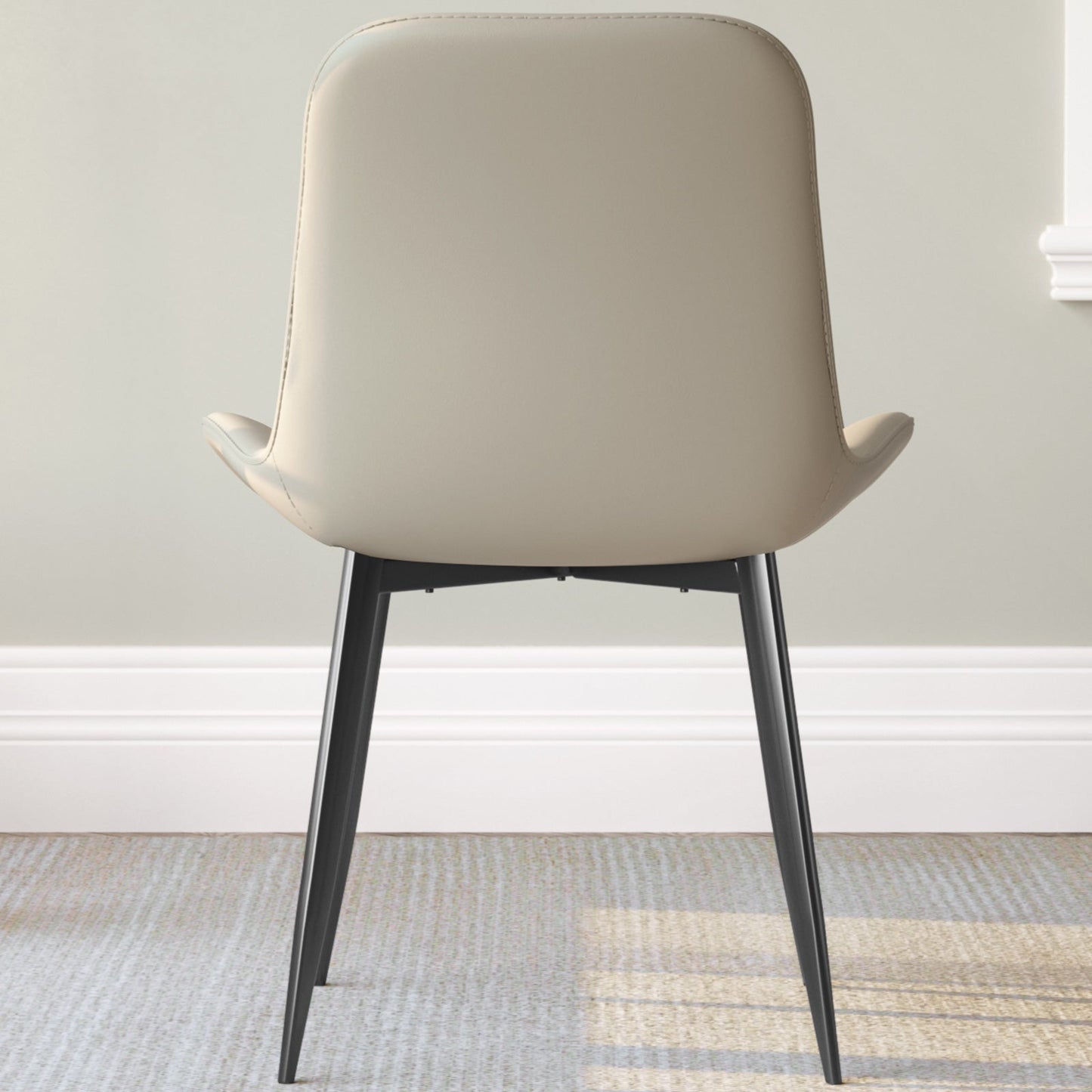 Guyii Dining Chair Set, Modern Kitchen Dining Chairs Set of 4-8, PU Upholstered and Metel Legs