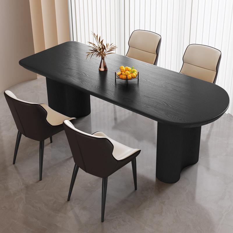 Guyii 54-70" Modern Dining Table Set, Kitchen Table Set with 4-6 Chairs