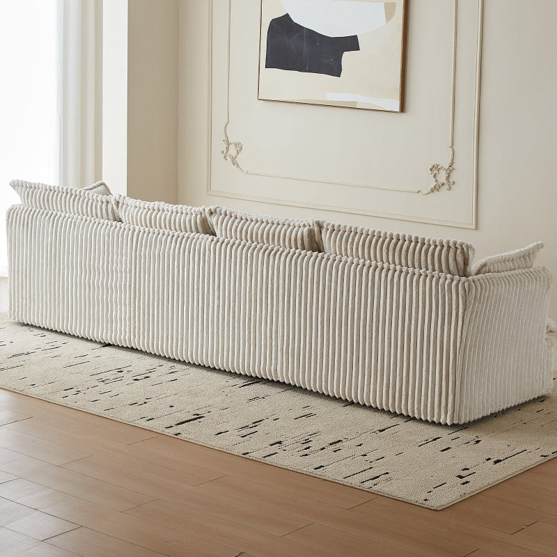 Guyii Oversized 1-4 Seater Sofa, Extra-Wide Convertible Couch with Pillows