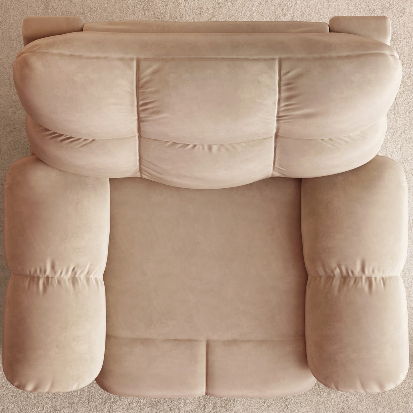 Guyii Multi-Functional Single Sofa Chair, Overstuffed Manual Recliner Chair