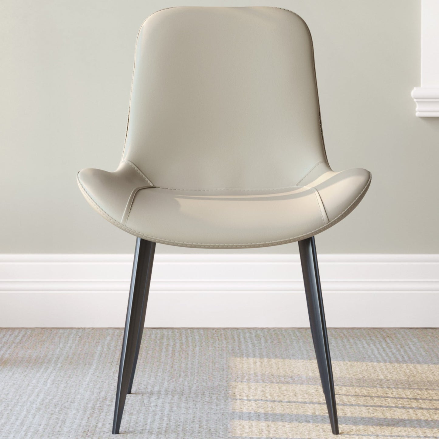 Guyii Dining Chair Set, Modern Kitchen Dining Chairs Set of 4-8, PU Upholstered and Metel Legs