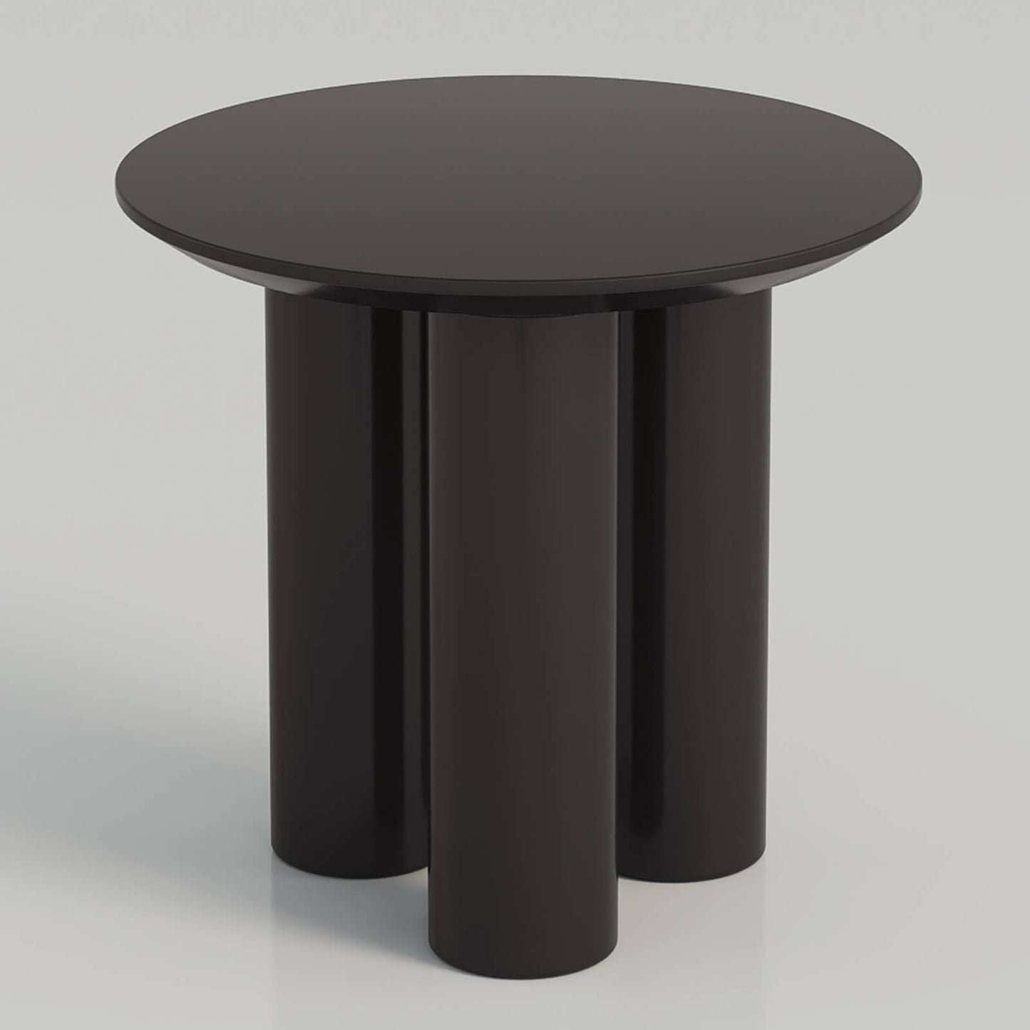 Guyii 30" Black Dining Table Set with 2 Chairs, Modern Round Kitchen Table | L5294-DE