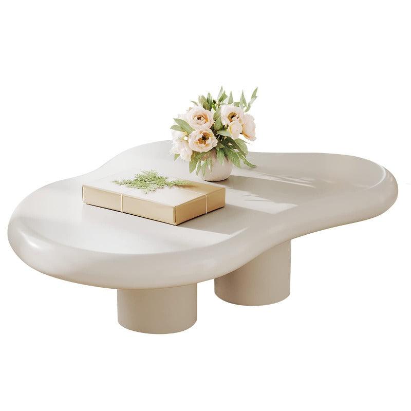 Guyii 41”-46" Cloud Coffee Table with 3 Legs, Modern Coffee Table for Living Room