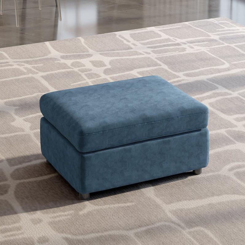 Guyii Velvet Sectional Sofa, Modern Oversized 4-9 Seater with Pillows and Storage Footstool