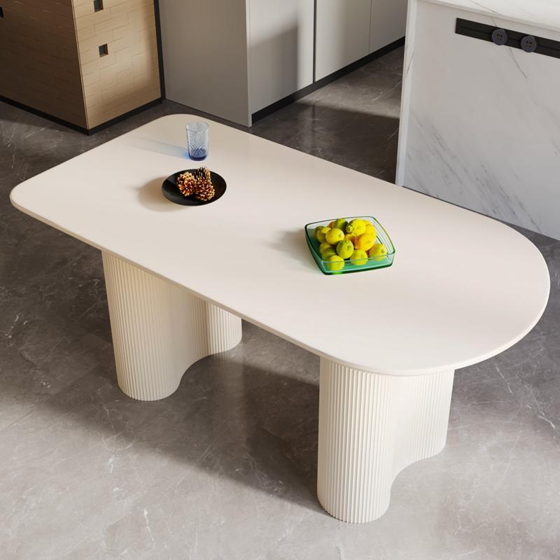Guyii 54-70" Modern Dining Table Set, Kitchen Table Set with 4-6 Chairs