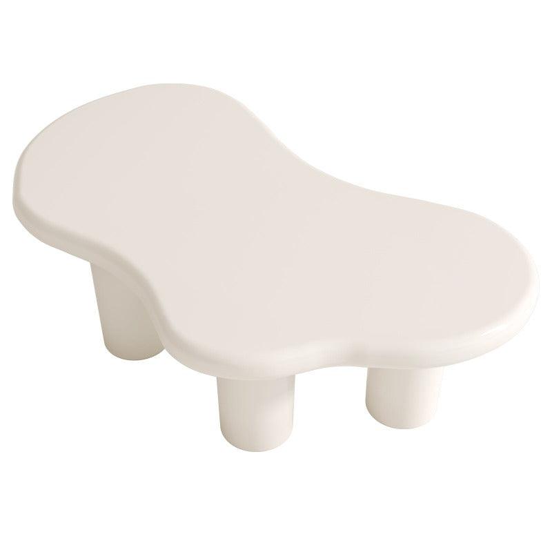 Guyii 47.24" Cloud Coffee Table, White Modern Center Table for Living Room