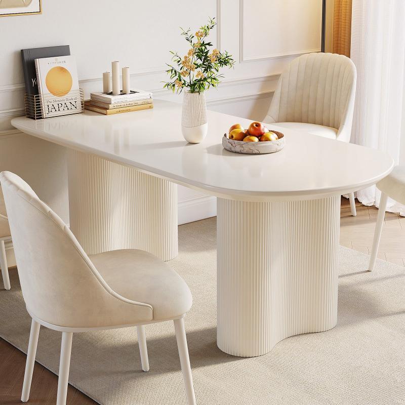 Guyii 54-70" Modern Dining Table Set, Kitchen Table Set with 4-6 Chairs