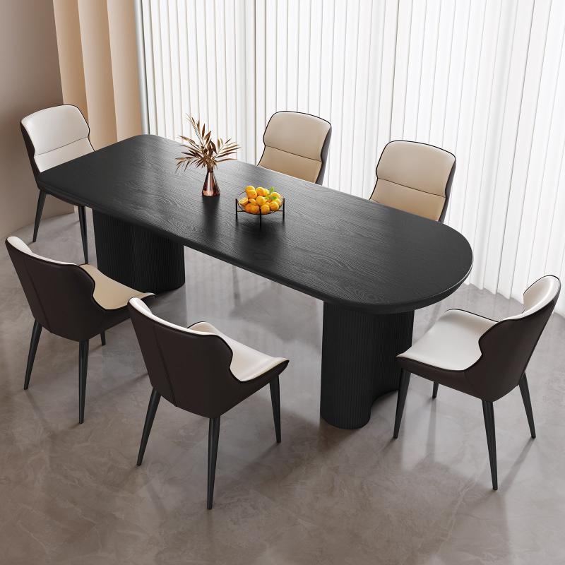 Guyii 54-70" Modern Dining Table Set, Kitchen Table Set with 4-6 Chairs