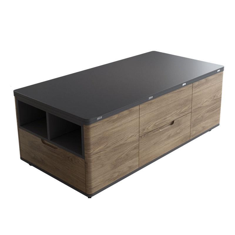 Guyii 47“ Multifunctional Lift-Top Coffee Table with 4 Stools, 3-in-1 Center Table
