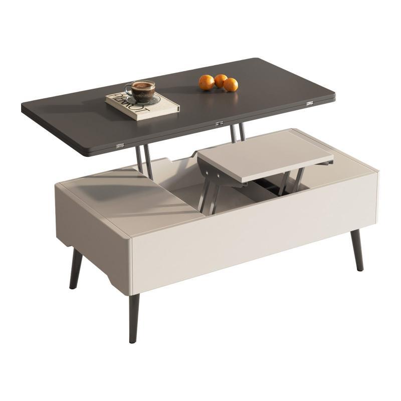 Guyii 43” Lift Top Coffee Table with Storage Drawer, 3 in 1 Multi Function Center Table