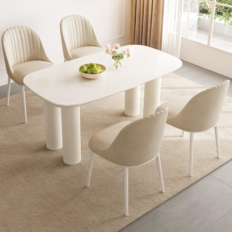 Guyii 55"-70" Rectangle Dining Table, Modern Kitchen Table for Dining Room