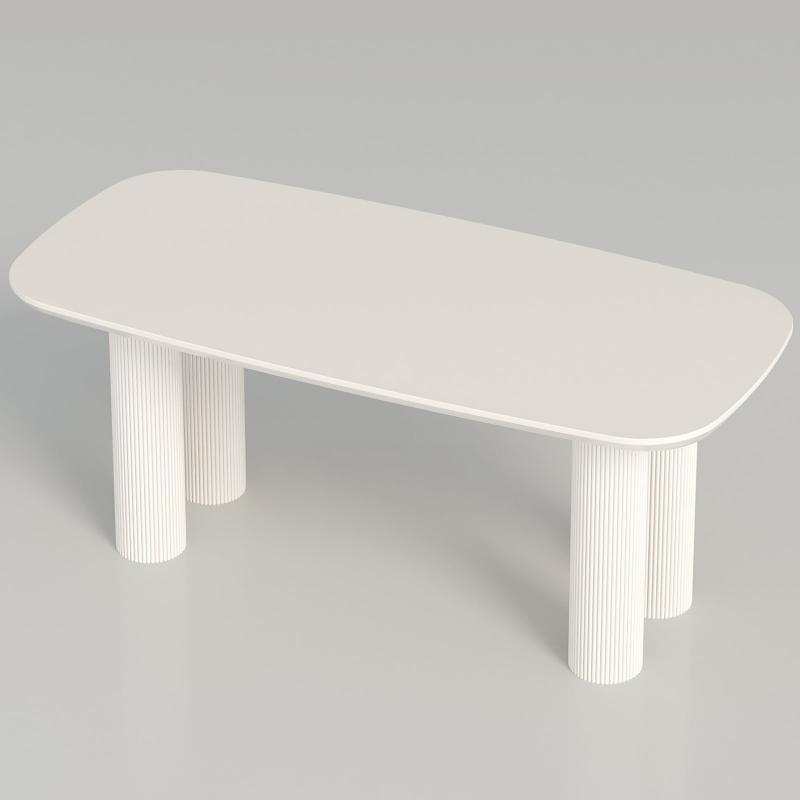 Guyii 55"-70" Rectangle Dining Table, Modern Kitchen Table for Dining Room