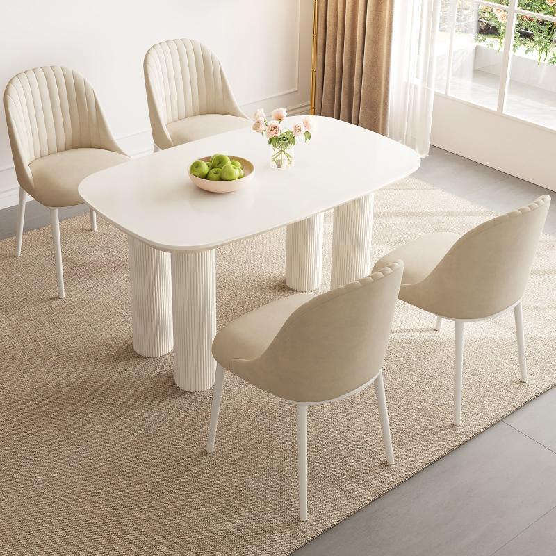 Guyii 55"-70" Rectangle Dining Table, Modern Kitchen Table for Dining Room