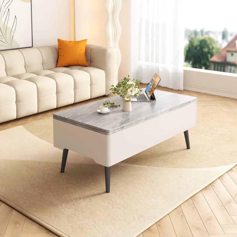 Guyii 39" Lift Top Coffee Table with Storage, 3-in-1 Modern Multifunction Center Table