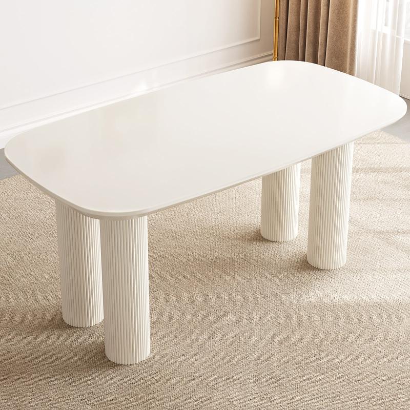 Guyii 55"-70" Rectangle Dining Table, Modern Kitchen Table for Dining Room