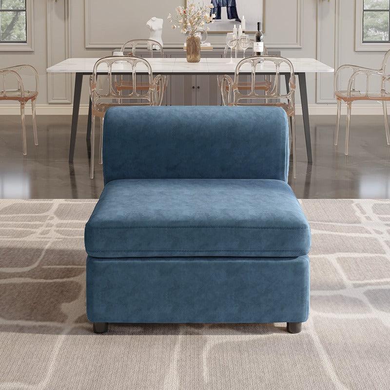 Guyii Velvet Sectional Sofa, Modern Oversized 4-9 Seater with Pillows and Storage Footstool