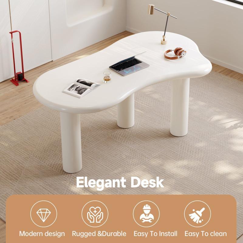 Guyii 62" Modern Dining Table Set, Modern Kitchen Table Set with Chairs