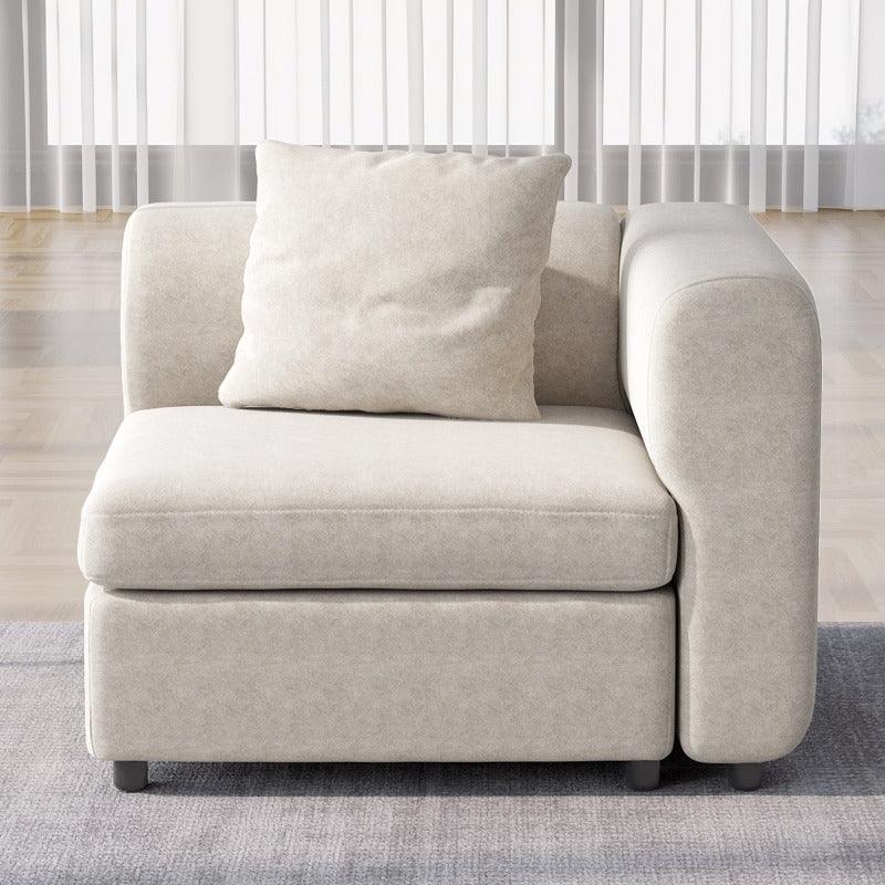 Guyii Velvet Sectional Sofa, Modern Oversized 4-9 Seater with Pillows and Storage Footstool