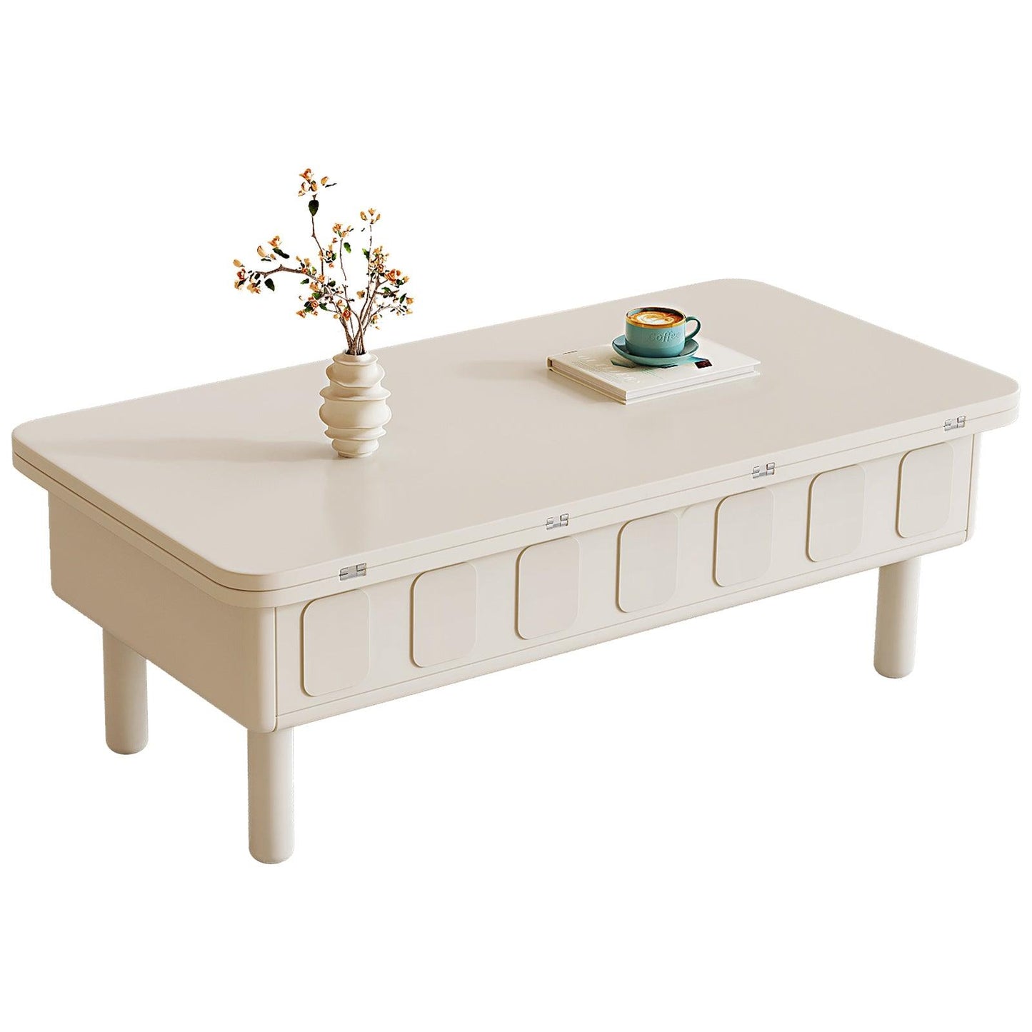 Guyii Extendable Coffee Table, 3-in-1 Multifunctional Lift Top Center Table