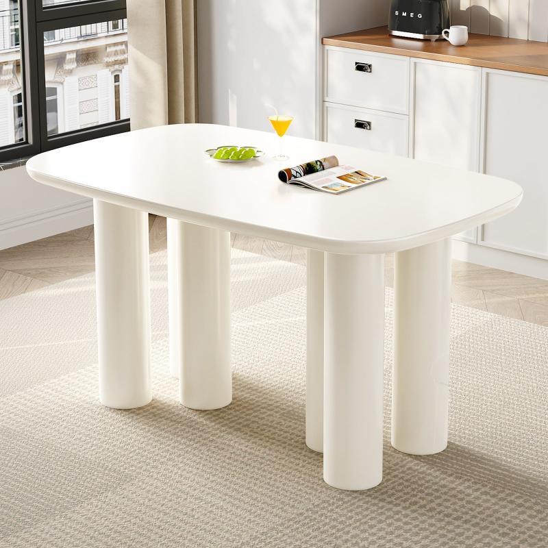 Guyii 55"-70" Rectangular Dining Table, Modern Kitchen Table for Dining Room