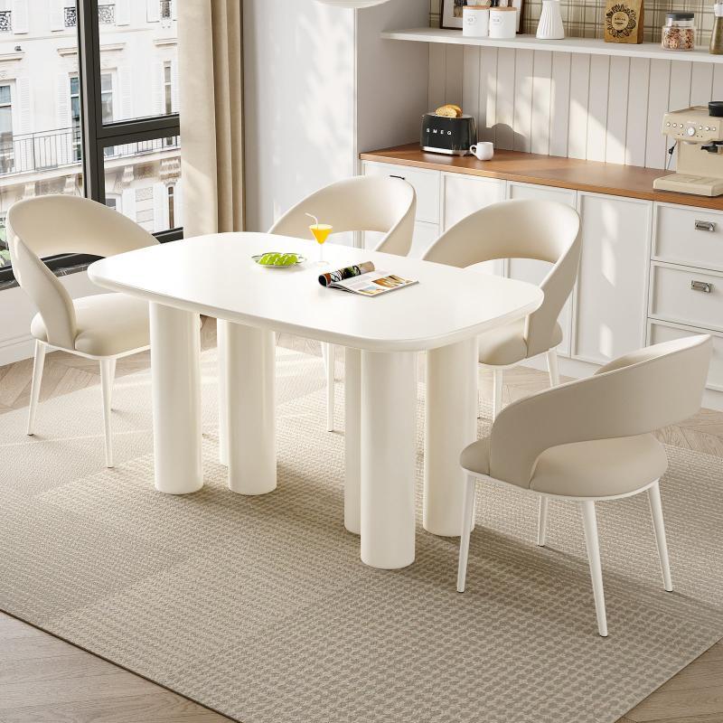 Guyii 55"-70" Rectangular Dining Table, Modern Kitchen Table for Dining Room