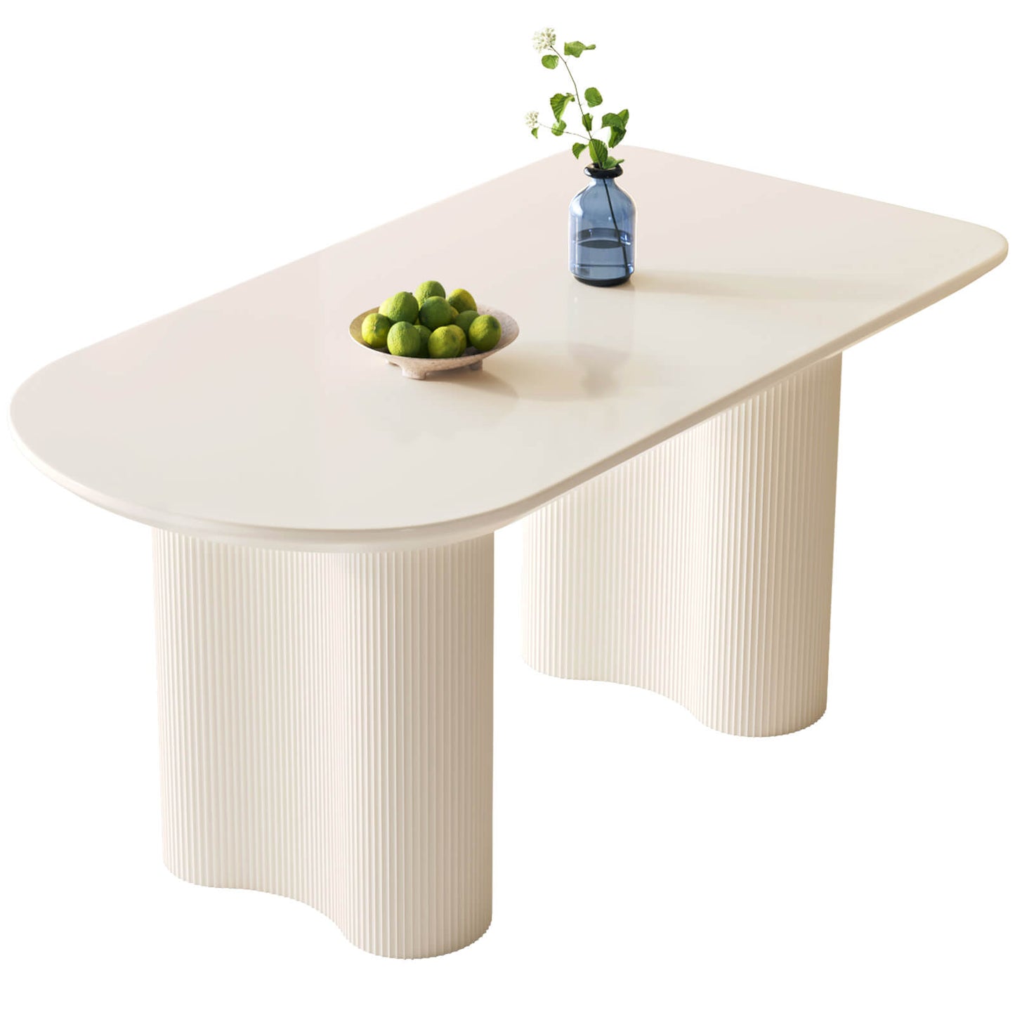 Guyii 55.11" Dining Table, Modern Kitchen Table for 6 People | Q5209-UK