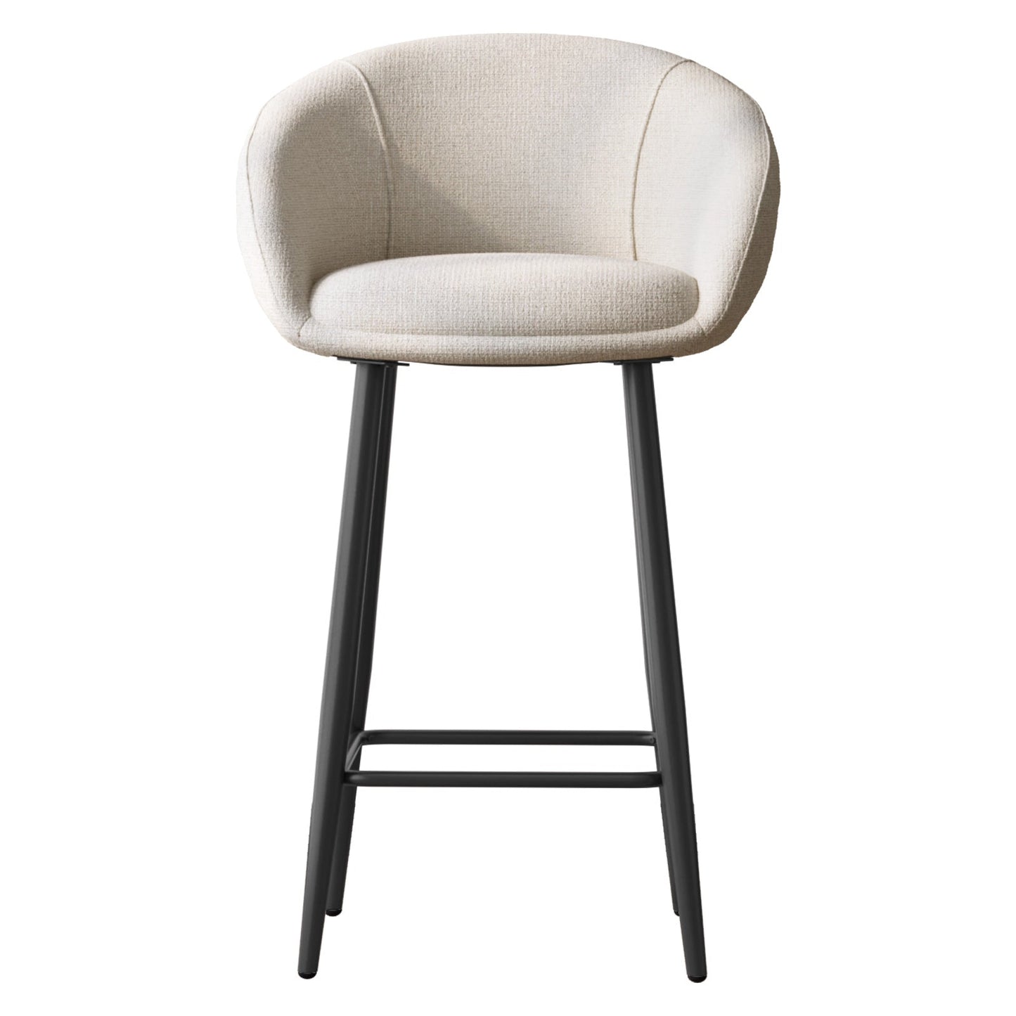 Guyii 2-Pack Counter Stools Set, 35.43" H Linen Fabric Bar Chairs