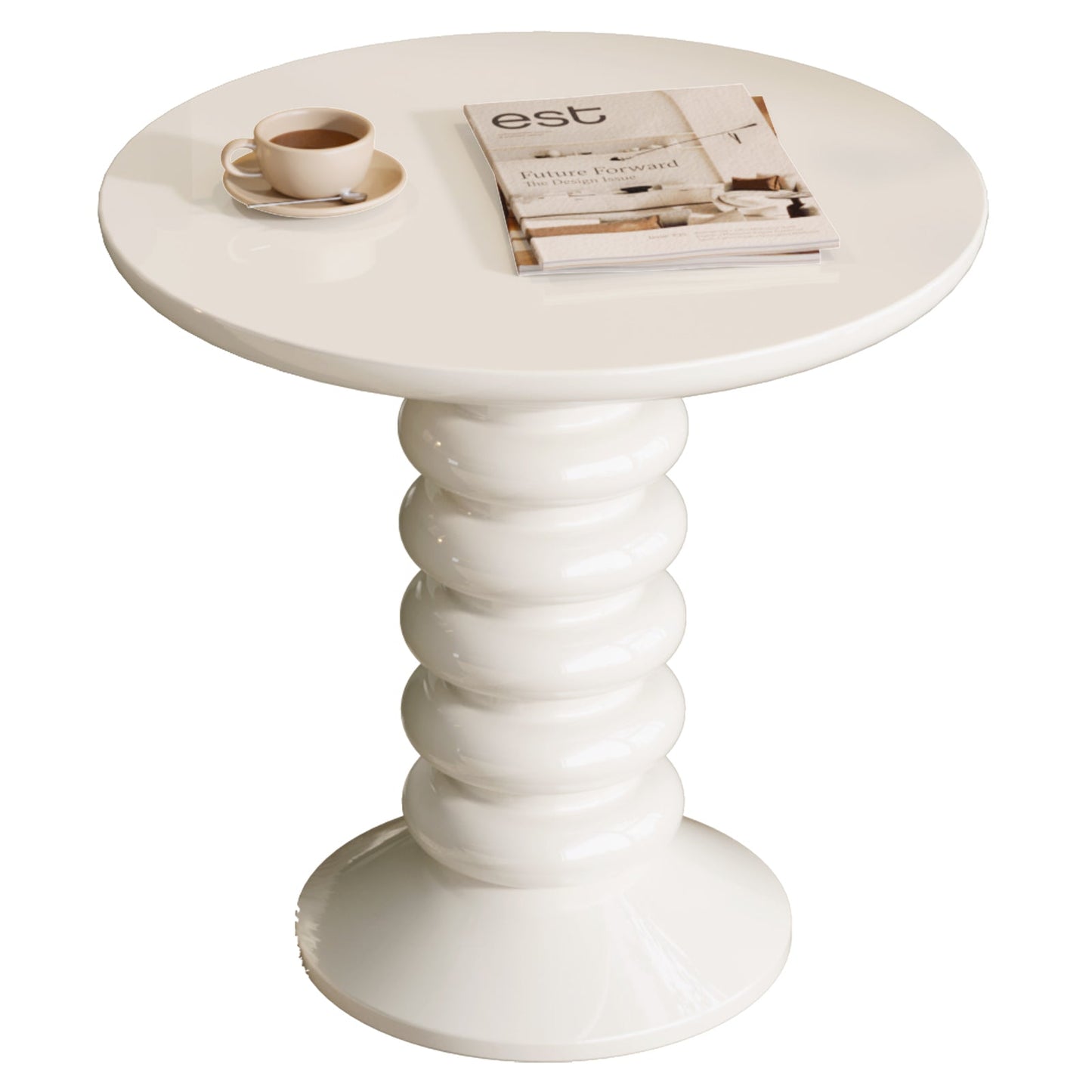 Guyii Side Table, 22.83" Round End Table with for Living Room, Bedroom