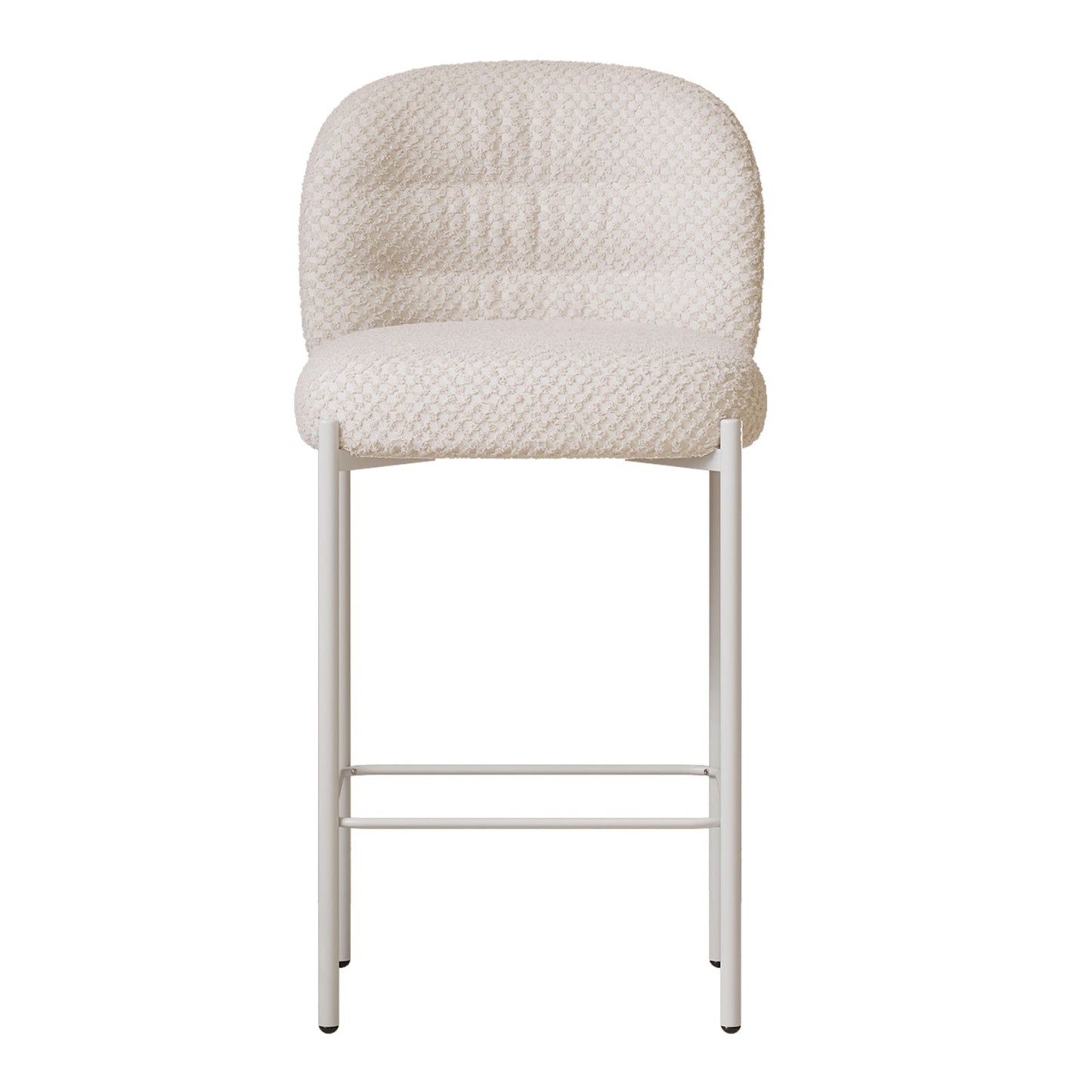 Guyii 2-Set Counter Height Bar Stools Set of 2, Upholstered Barstools with Backs and Metal Legs