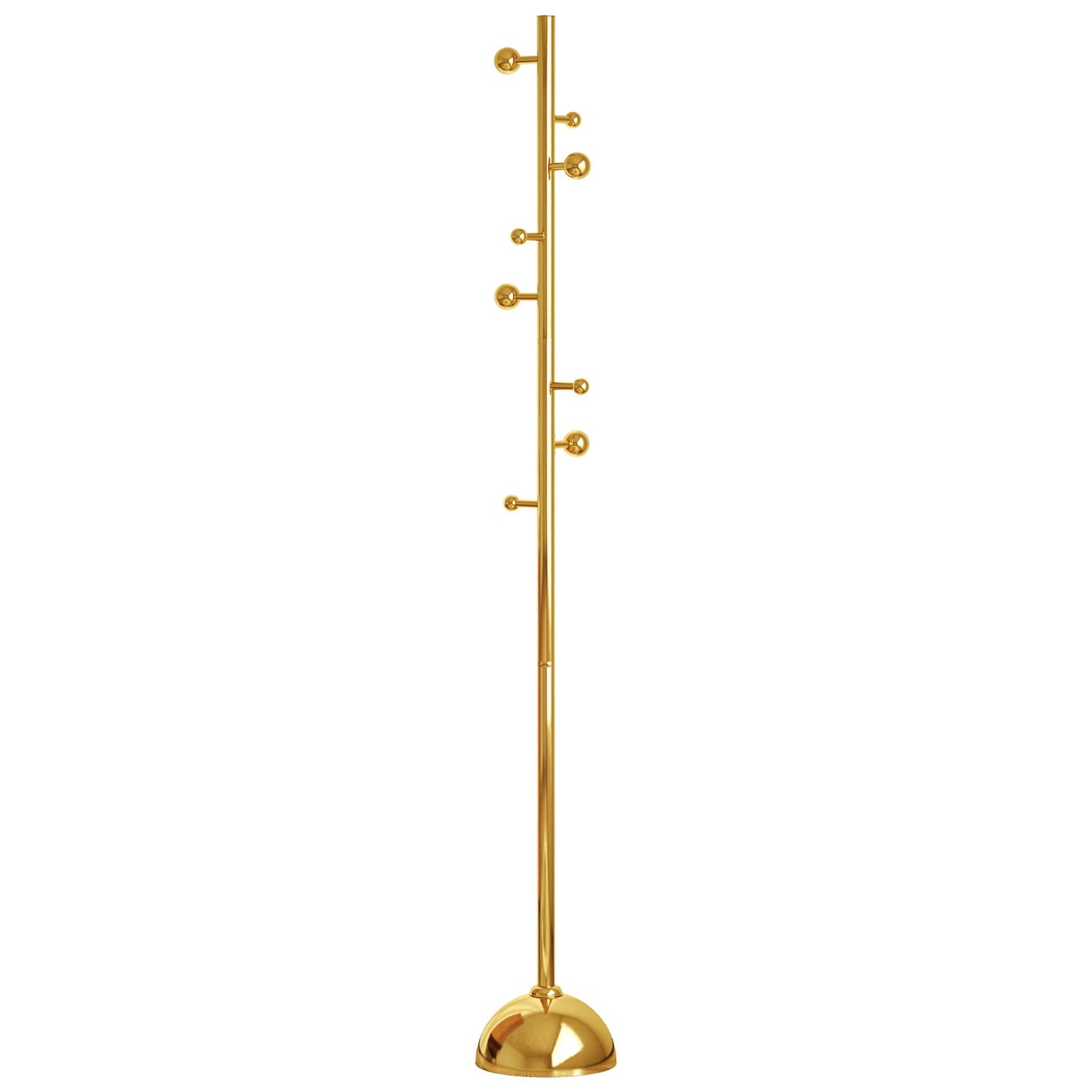 Guyii Gold Metal Coat or Hat Rack Stand Freestanding, with Metal Base