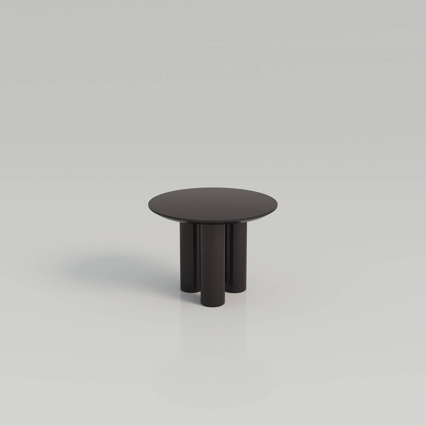 Guyii 39.37" Black Dining Table, Modern Round Kitchen Table