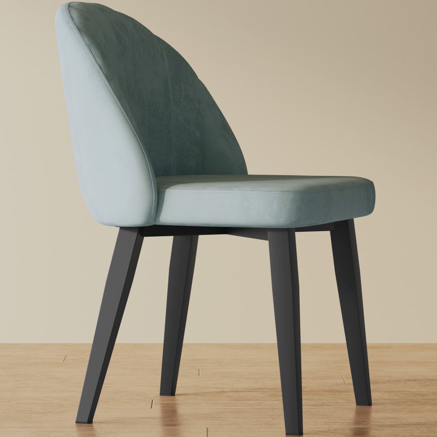 Guyii Mid Century Modern Dining Chairs Se, Kitchen and Dining Room Chairs with Metal Legs