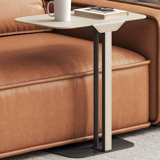 Guyii Modern Minimalist Rectangular Side Table, Space-Saving End Table