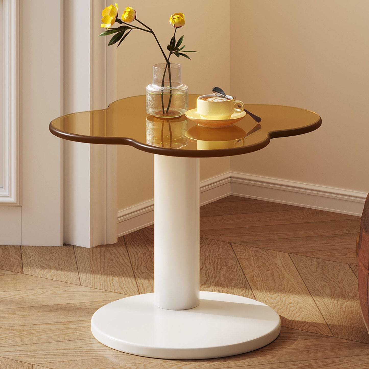 Guyii 33.46" Cloud Coffee Table with 4 Legs, Modern Center Table | C1617-DE