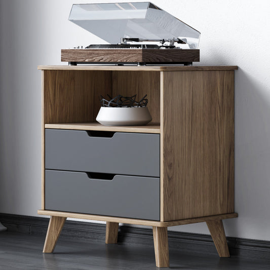 Guyii Mid Century Modern Side Cabinet, Small End Table