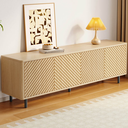Guyii TV Stand for Living Room - Storage Media Console Table for 65" TV