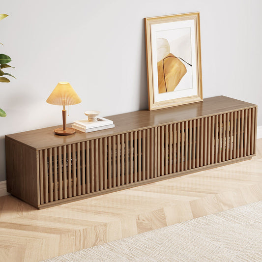 Guyii Modern TV Stand, Entertainment Center for 55/60 Inch TV with Storage, Media Console