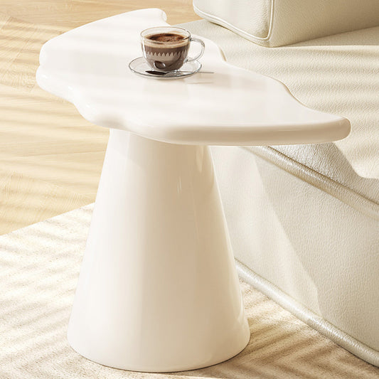 Guyii Irregular Side Table, Cream White End Table, Small Sofa Table-Q1623DE