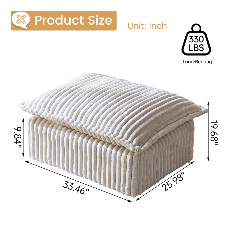 Guyii Oversized 1-4 Seater Sofa, Extra-Wide Convertible Couch with Pillows