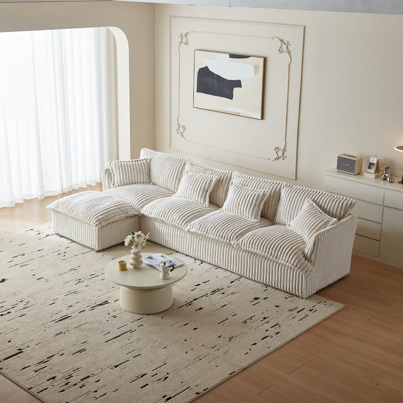 Guyii Oversized 1-4 Seater Sofa, Extra-Wide Convertible Couch with Pillows